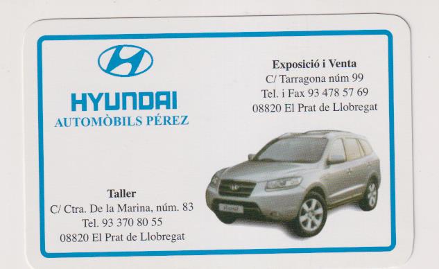 Calendario Comas 2007. Hyundai. Automóviles Pérez