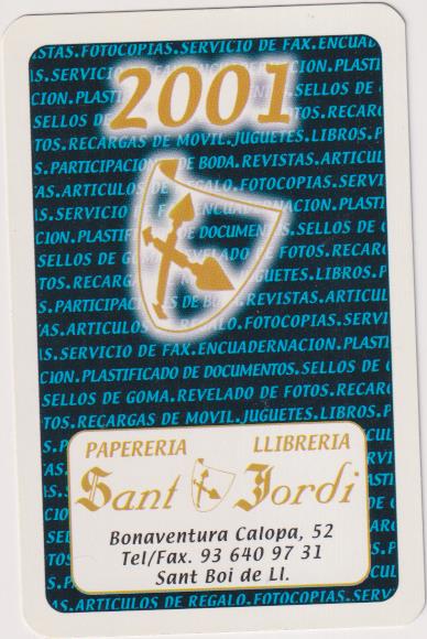 Calendario Comas para 2001. Sant Jordi