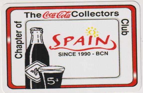 Calendario Comas. Club Coca Cola Collector, Spain 2007