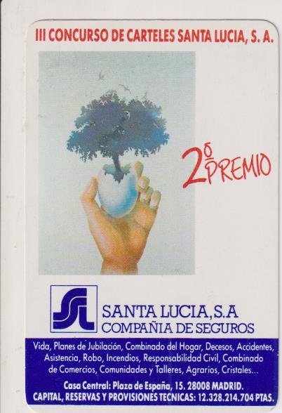 Calendario Santa Lucía 1988. (3 días punteado con boli)