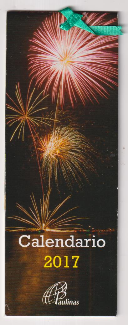 almanaque o calendario para colgar 2017. (16x6) portadas y 12 hojas con los meses. paulinas