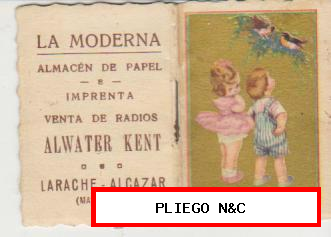 Almanaque 1935. Librito (10 hojas-5,5x4,5) La Moderna. Almacén de Papel