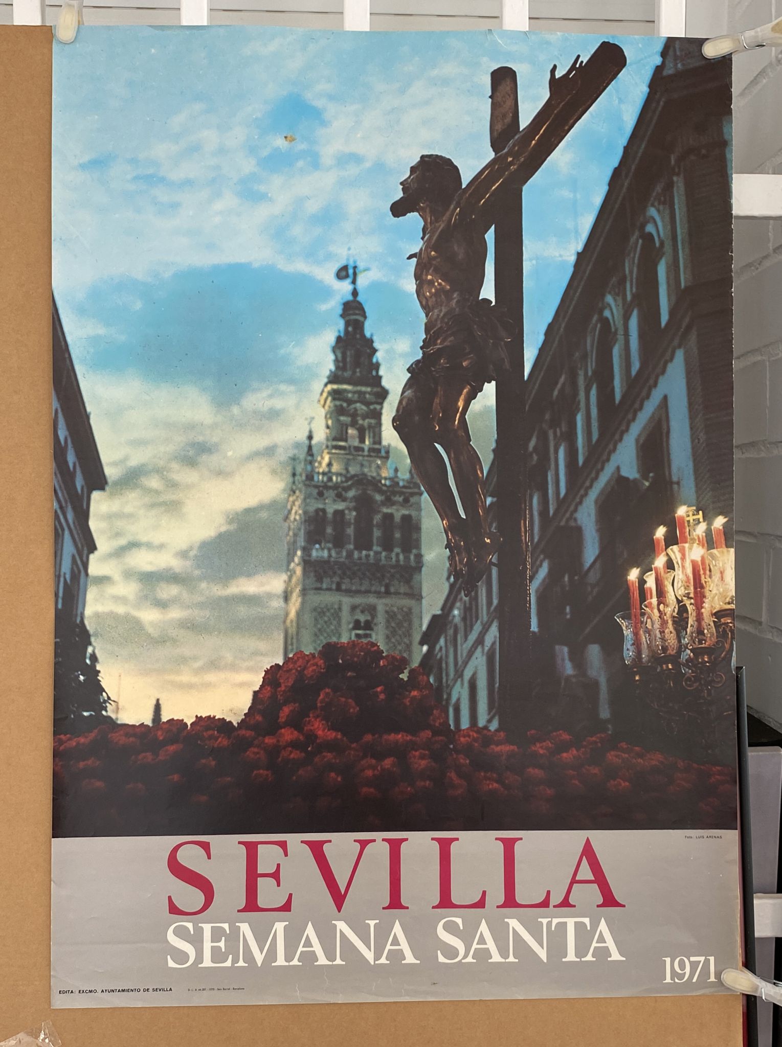 Cartel (68x48) Sevilla Semana Santa 1971