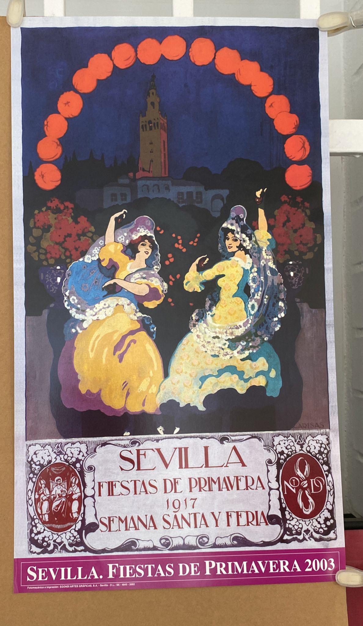 Cartel (48x27,5) Sevilla Fiestas de primavera 2003
