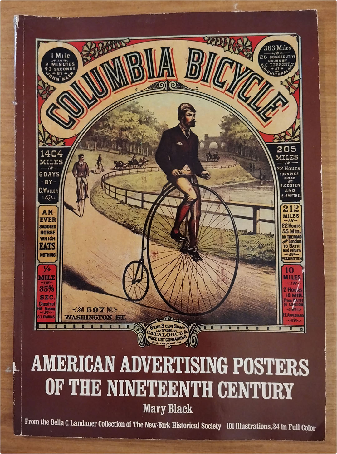 American Advertising Posters of the nineteenth century. Mary Black 1976. Carteles Publicitarios del siglo XIX. Libro (37x26) con 115 p. de carteles