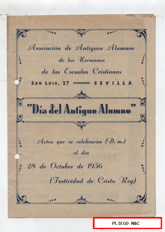 Programa doble. Festival de Variedades. Sevilla 1956
