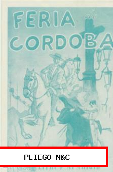 Feria de Córdoba. Con Litri y Aparicio Año 1945?. Programa de mano