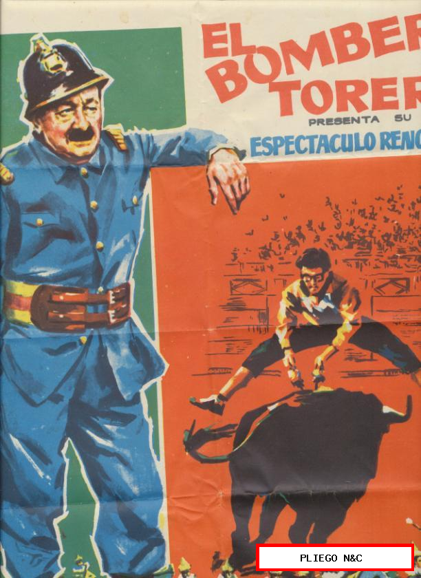 El Bomber Torero. Plaza de Toros de Sevilla 13 Agosto 1960. Cartel 70x66
