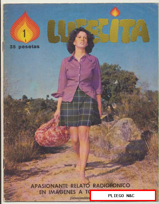 Lucecita. A. Q. Editores. 1975. De la radionovela de la SER. Colección a falta de 3 ejemplares