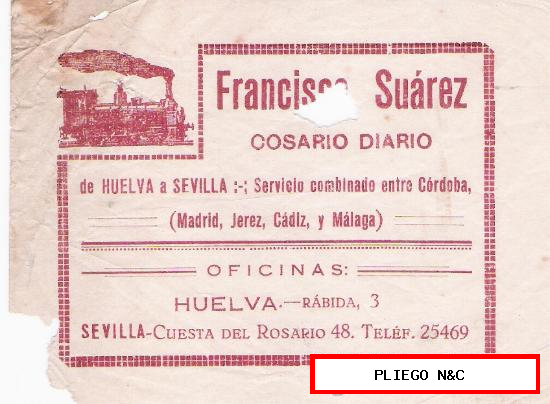 Francisco Suárez. Cosario diario de Huelva a Sevilla