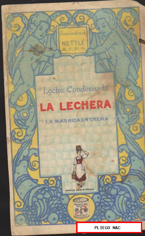 Lecha Condensada La Lechera. Portada (21,5x12)
