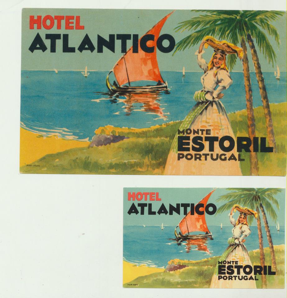 Hotel Atlántico. Monte Estoril, Portugal. Los dos tamaños: 9x14, 5 y 5,5x9