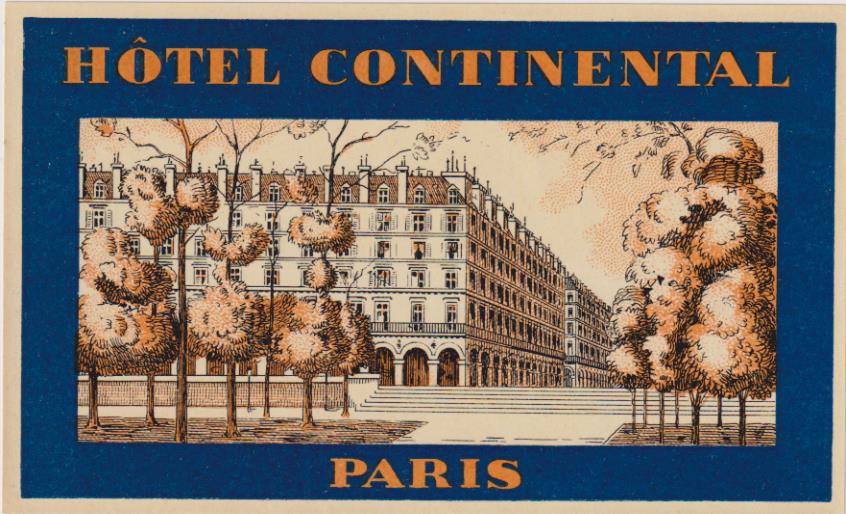 Hotel Continental. Paris. ¡IMPECABLE!