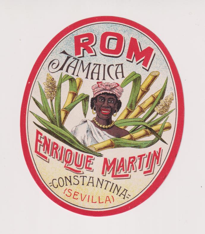 Etiqueta. Rom Jamaica. Enrique martín. Constantina