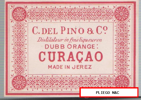 Dubb Orange CuraÇao. C. del pino & Co.