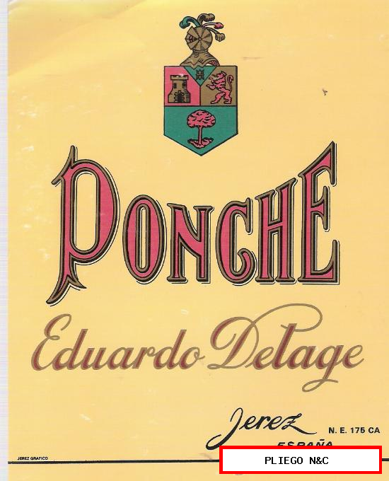 Ponche Eduardo Delage. Jerez