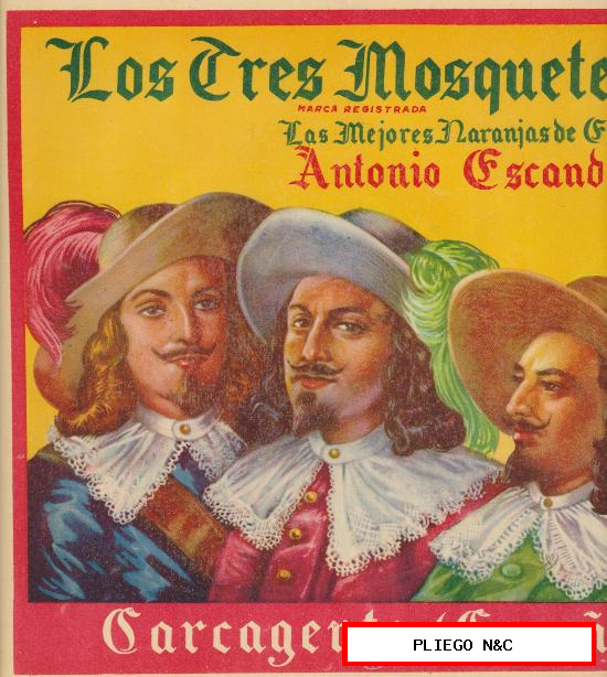 Los Tres Mosqueteros. Antonio Escandell-Carcagente. (25x27,5)