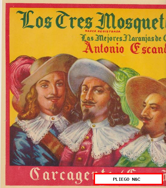 Los Tres Mosqueteros. Antonio Escandell-Carcagente. (25x27,5)
