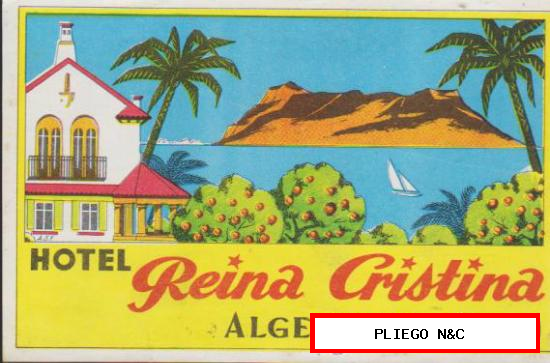 Etiqueta Hotel Reina Cristina-Algeciras