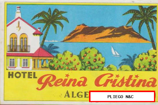 Etiqueta Hotel Reina Cristina-Algeciras