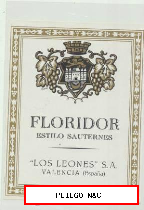 Floridor Estilo Sauternes. Los Leones