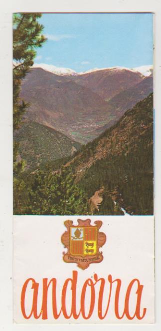 Folleto Publicitario de Andorra. 1969. 4 hojas dobles