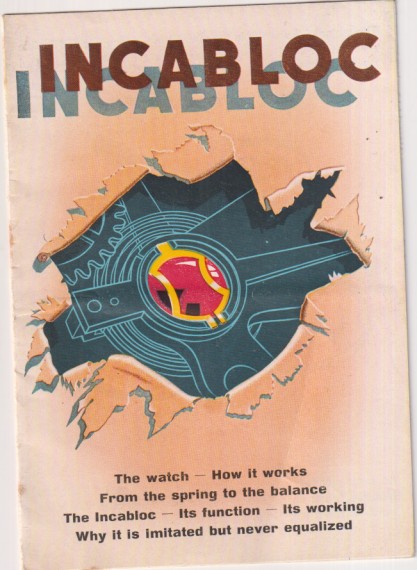 Incabloc. Folleto publicitario. 5 hojas