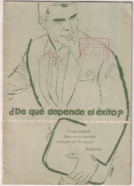 ¿De qué depende el Éxito? Cuaderno Publicitario de Afha. ofreciendo cursos de idiomas, dibujo, fotografía, corte y confección...