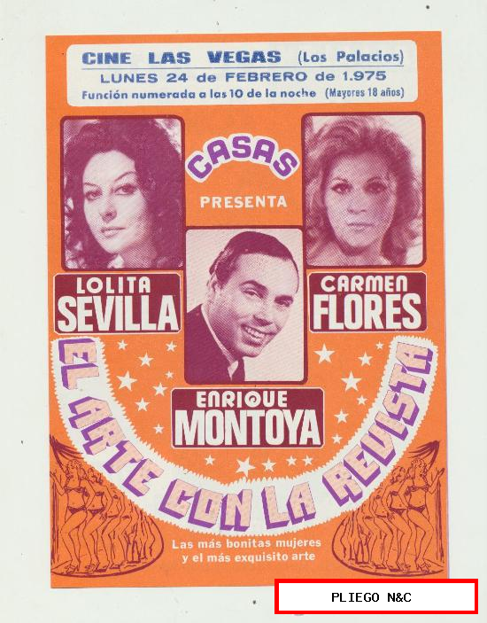 El Arte con la Revista. Programa doble. Cine las Vegas-Los Palacios 1975