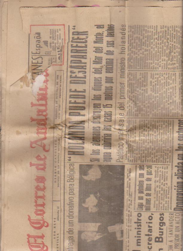 El Correo de Andalucía nº 15. 064. Sábado 7 de Octubre de 1944