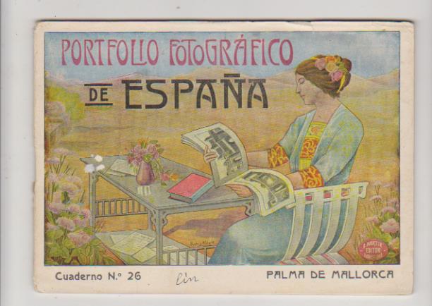 Portfolio Fotográfico de España nº 26. Alicante. (14x19) mapa en color y 16 laminas con bellas vistas fotográficas