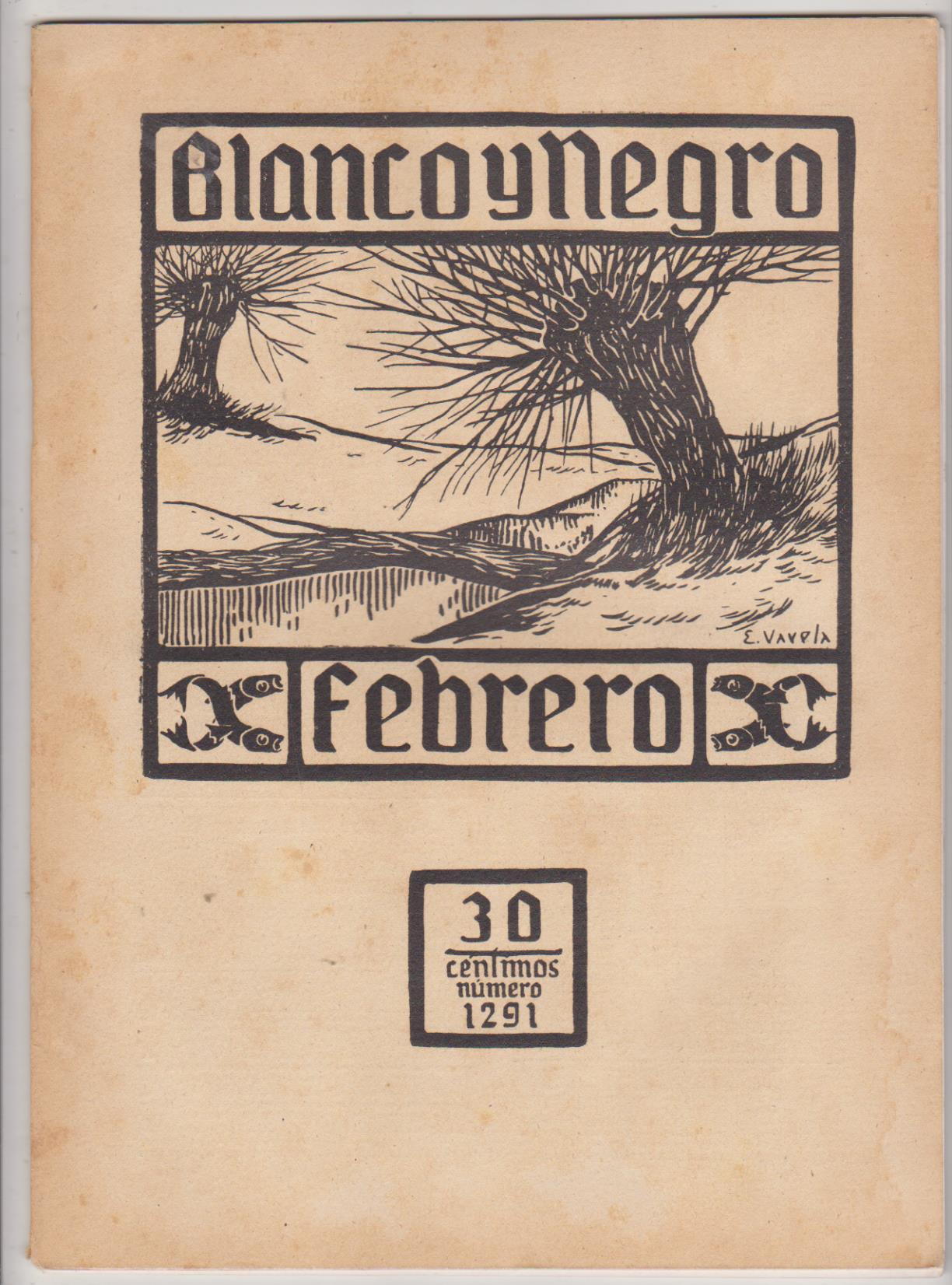 Blanco y Negro nº 1291. Madrid 13 de febrero de 1916