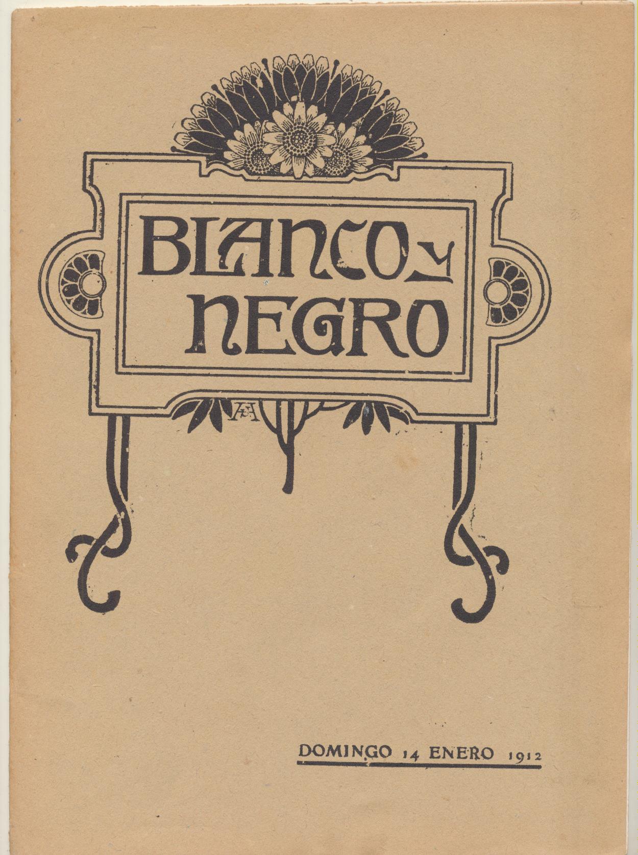 Blanco y Negro nº 1079. Madrid 14 de Enero de 1912