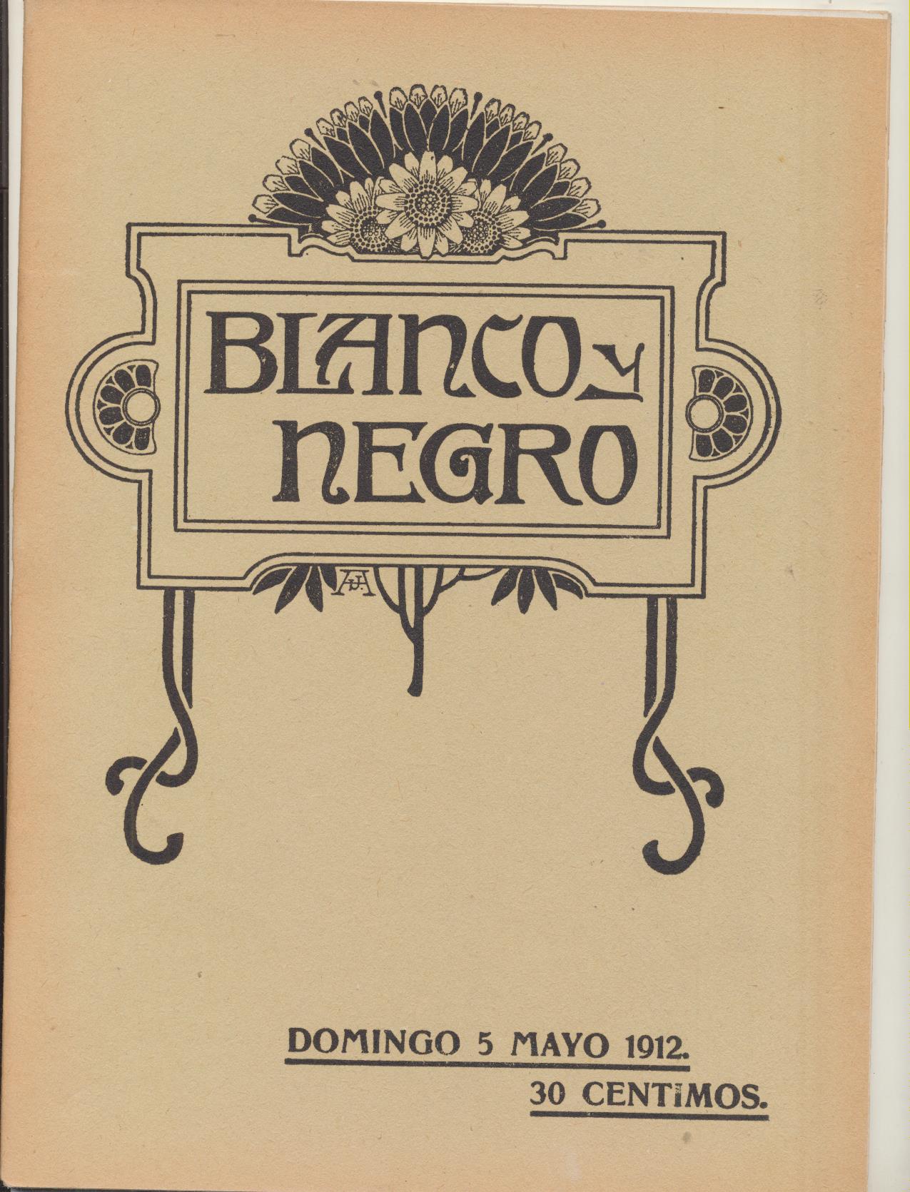 Blanco y Negro nº 1095. Madrid 5 de mayo de 1912
