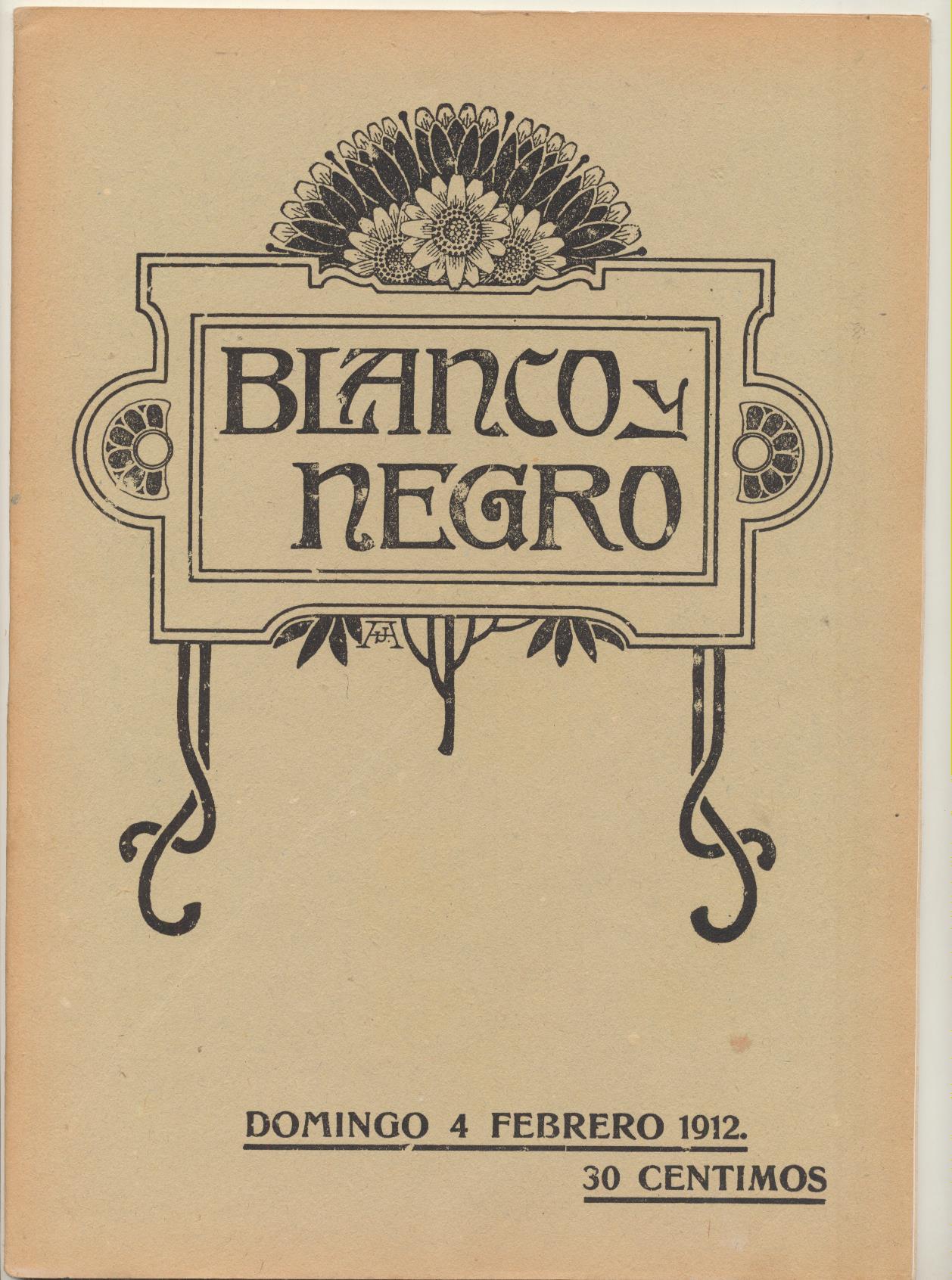 Blanco y Negro nº 1082. Madrid 4 de Febrero de 1912