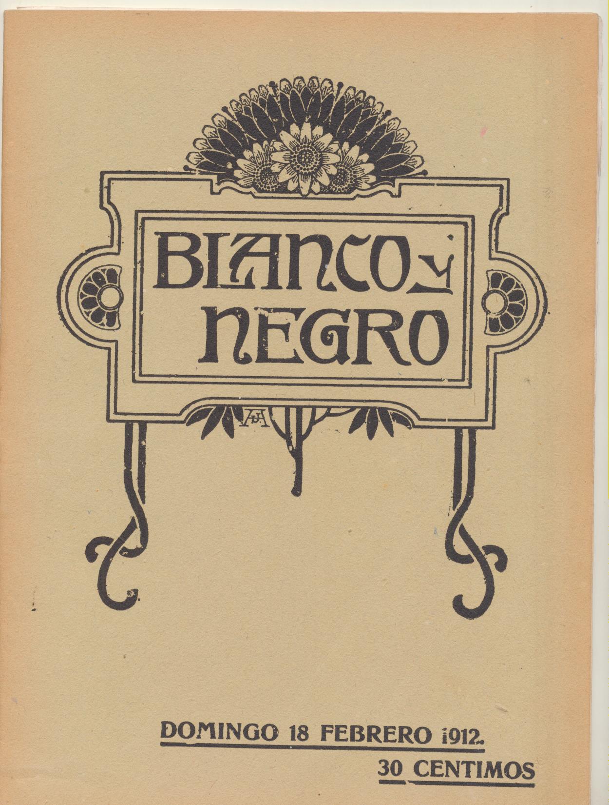 Blanco y Negro nº 1084. Madrid 18 de Febrero de 1912