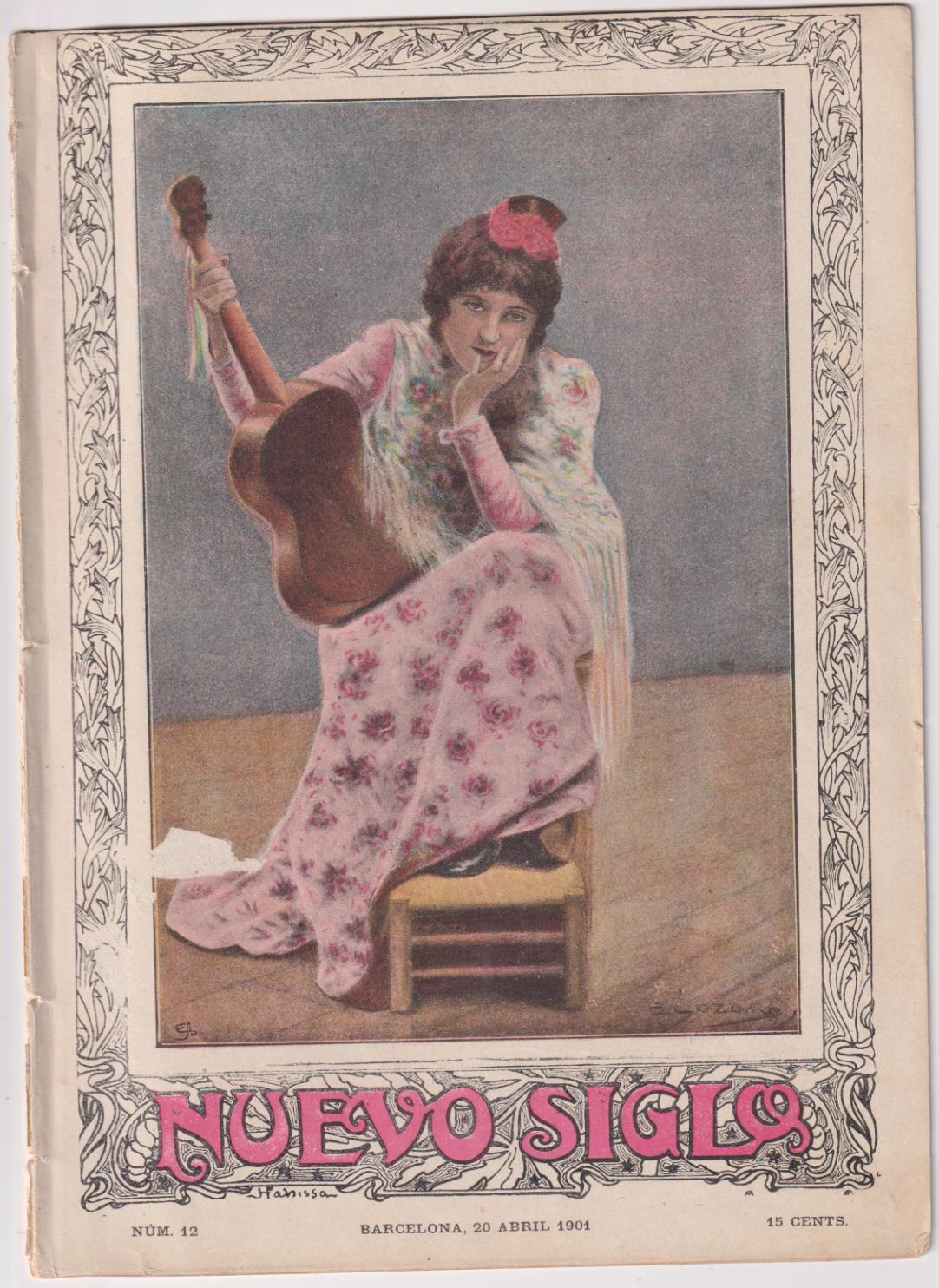 Nuevo Siglo nº 12. Abril 1901. (26,5x19) 20 páginas con ilustraciones