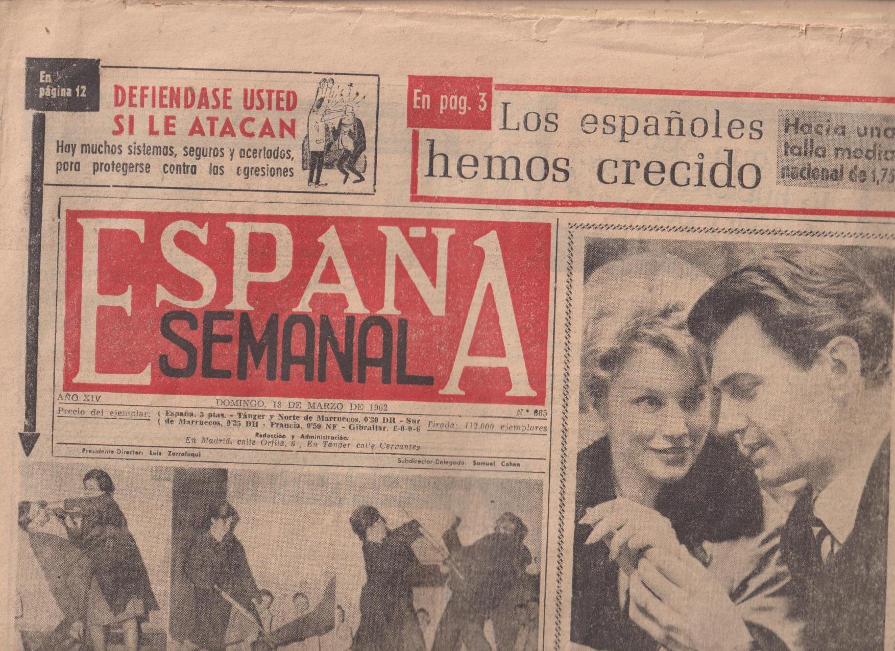 España Semanal nº 665. Domingo 18 de Marzo de 1962