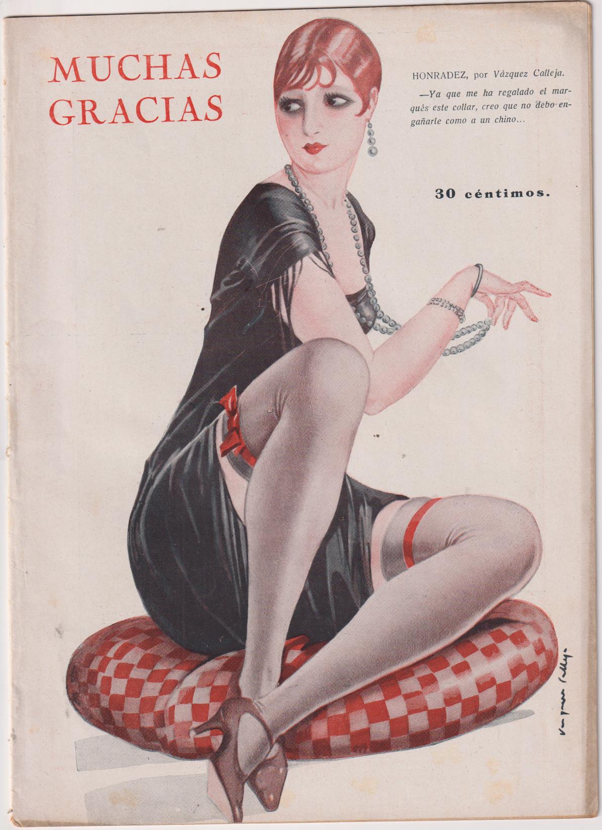 Muchas Gracias nº 169. Revista Cómica Satírica. Año 1927