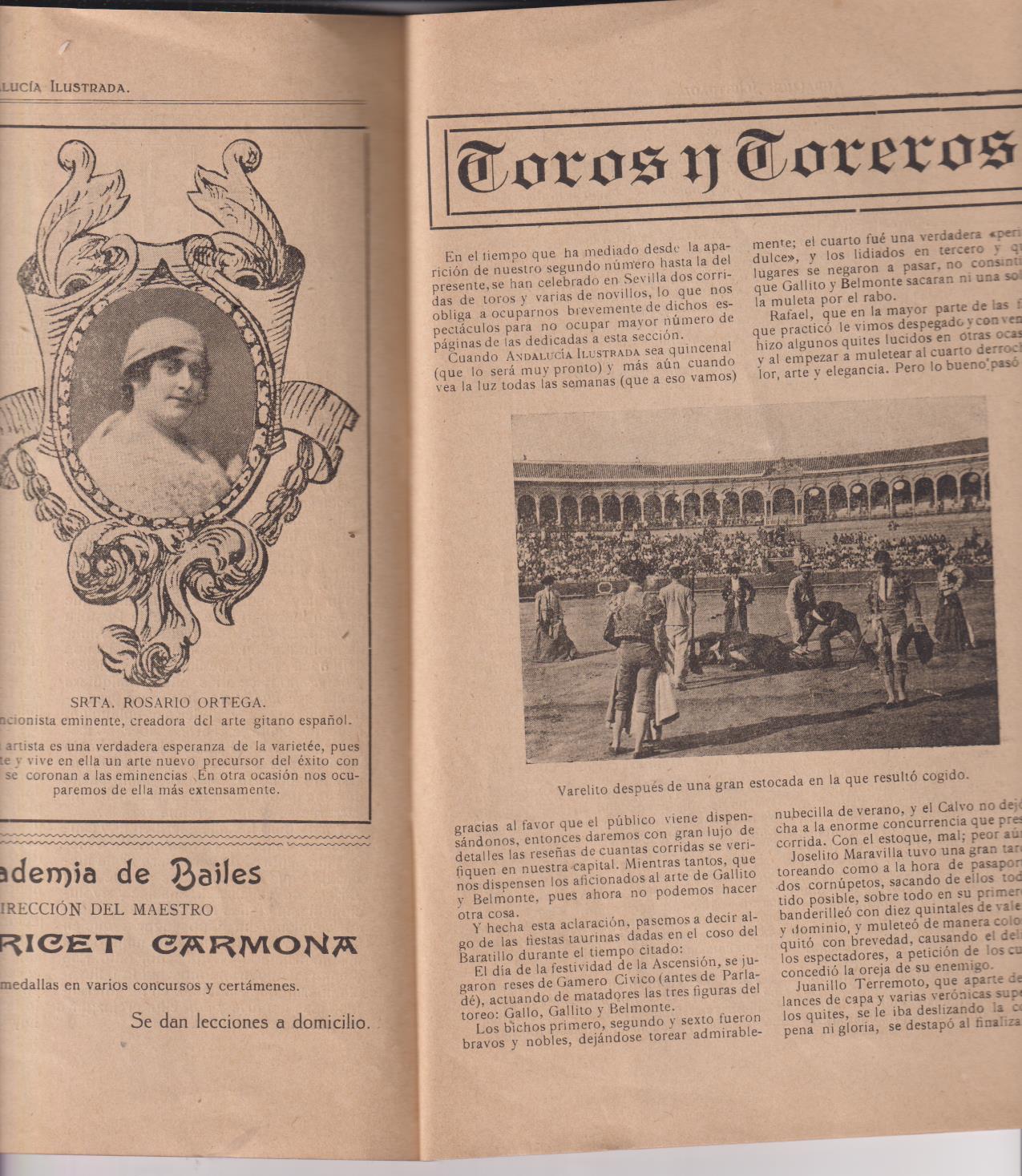 Andalucía Ilustrada nº 3. Sevilla 15 de Julio de 1917