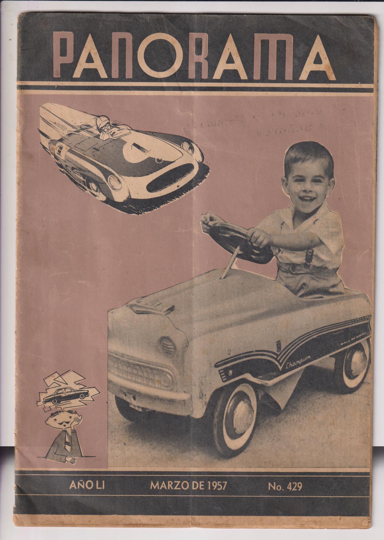 Revista Panorama nº 429. México, Marzo de 1957. (28x20) 32 páginas