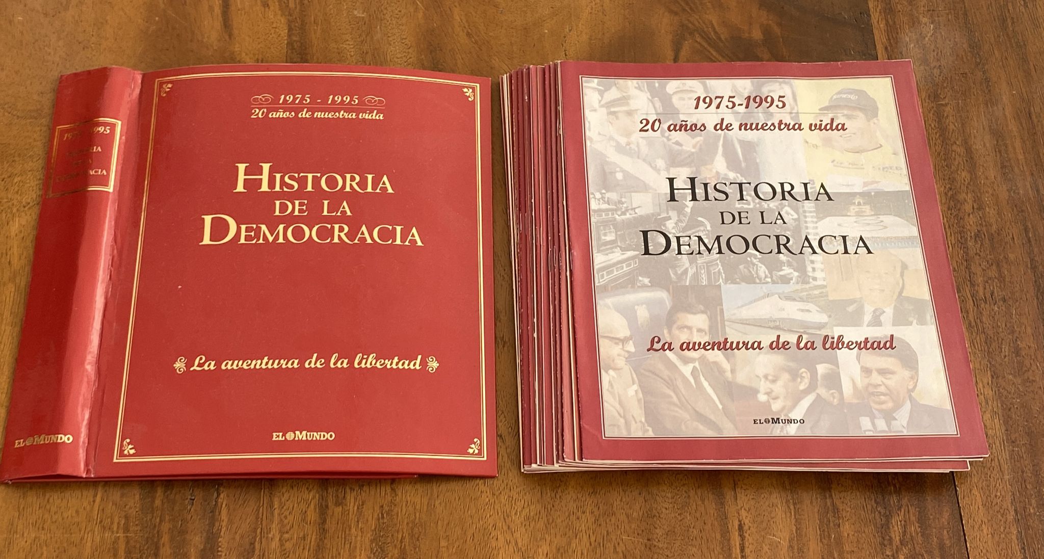 Historia de la Democracia 1975-1995. La Aventura de la Libertad. El Mundo. Colección a falta del nº 21
