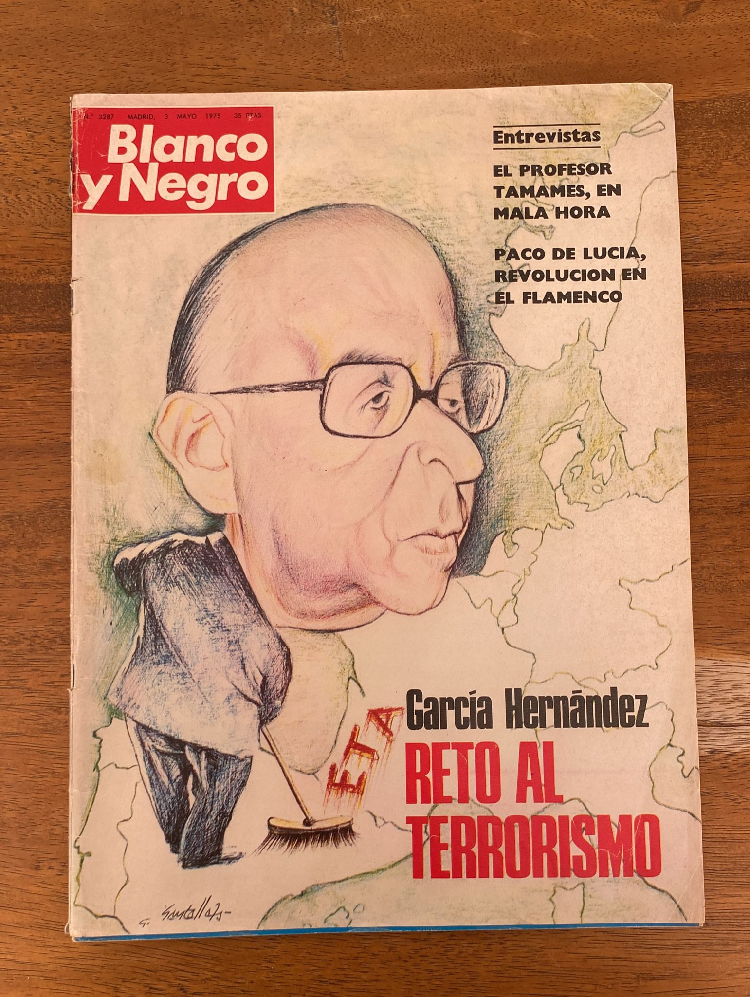 Blanco y Negro nº 3287. Tamames, Paco de Lucía. 3 de Mayo de 1975