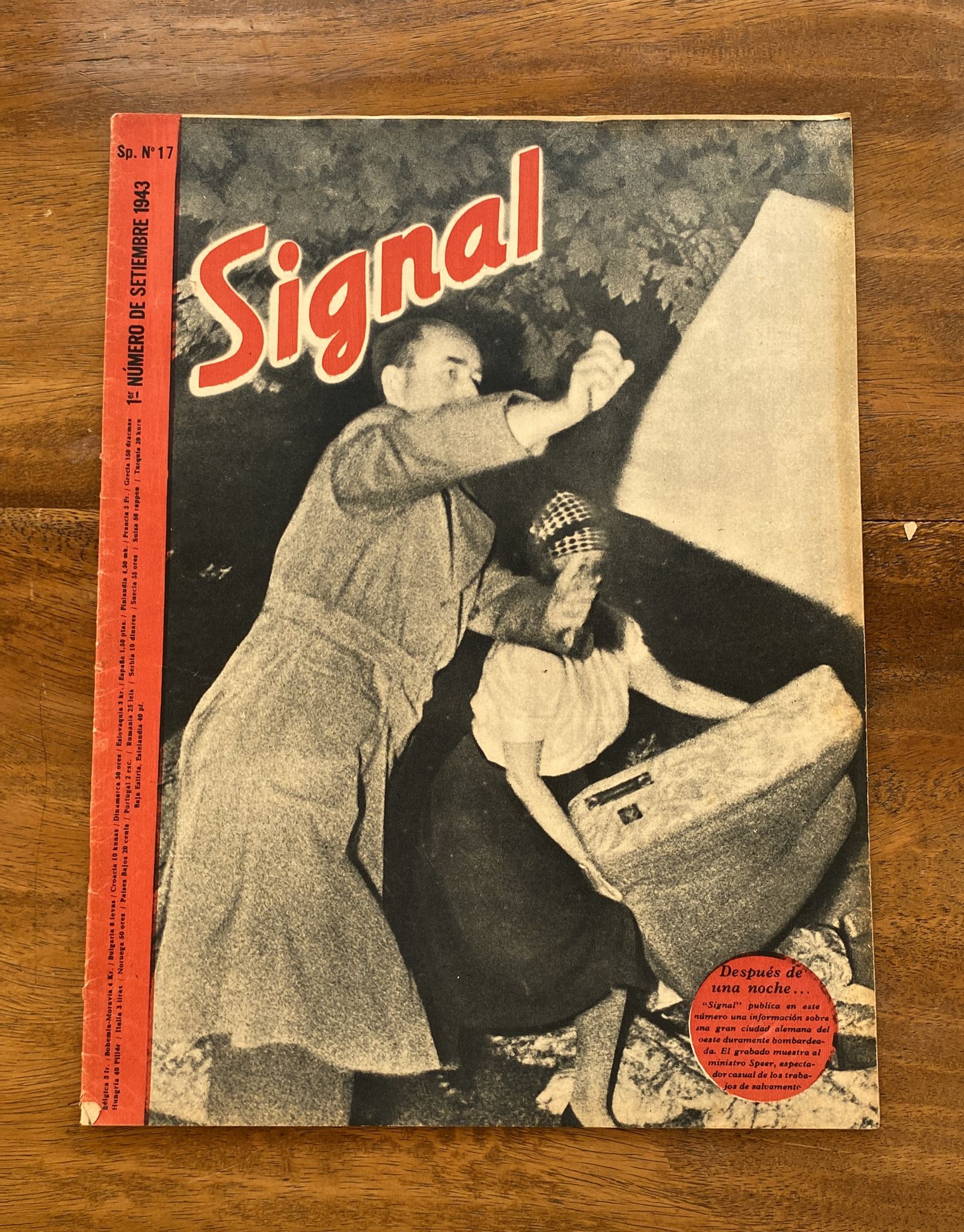 Signal 1º Número de Septiembre 1943. SP nº 17