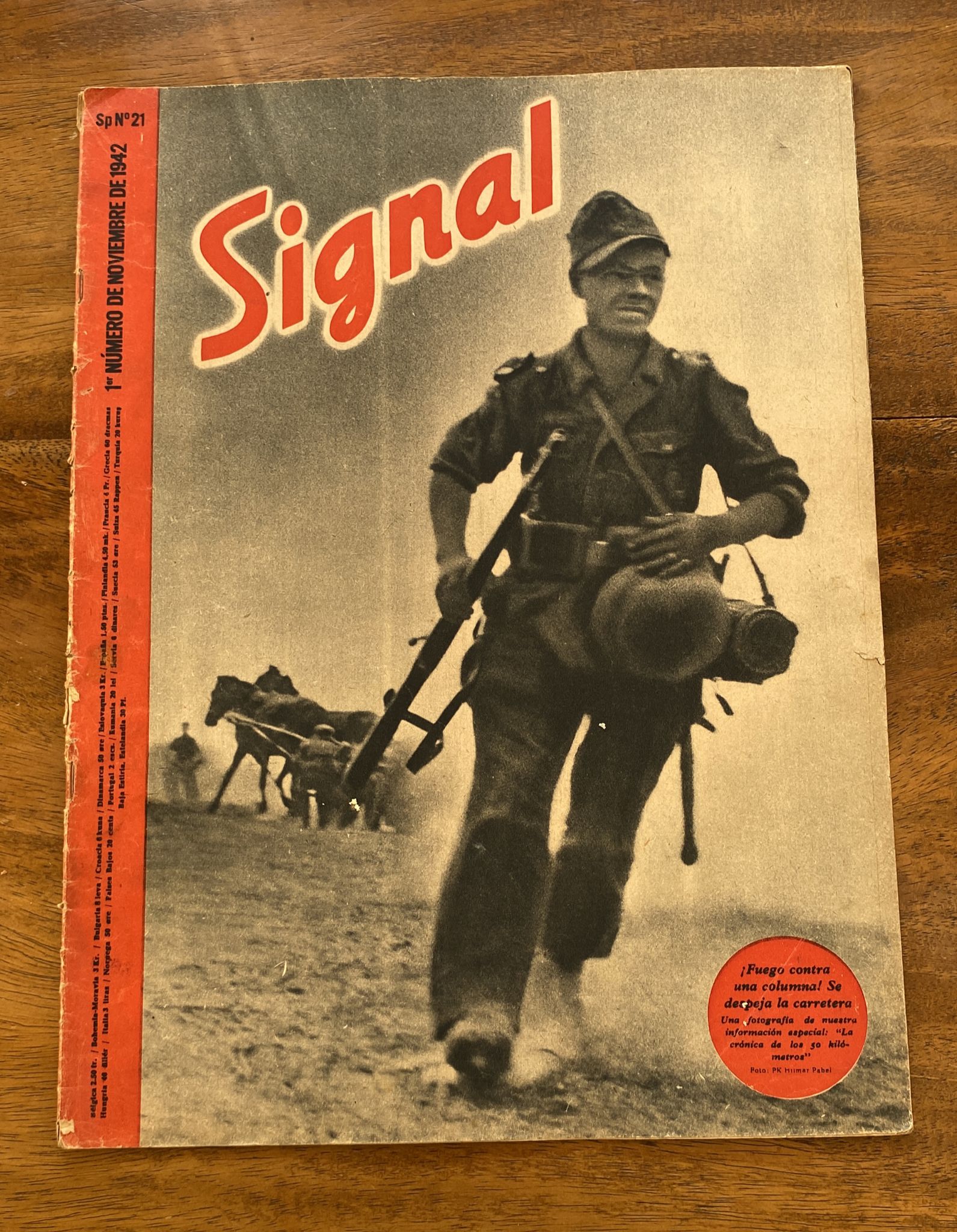 Signal 1º Número de Noviembre de 1942. SP nº 21. La División Azul se divierte