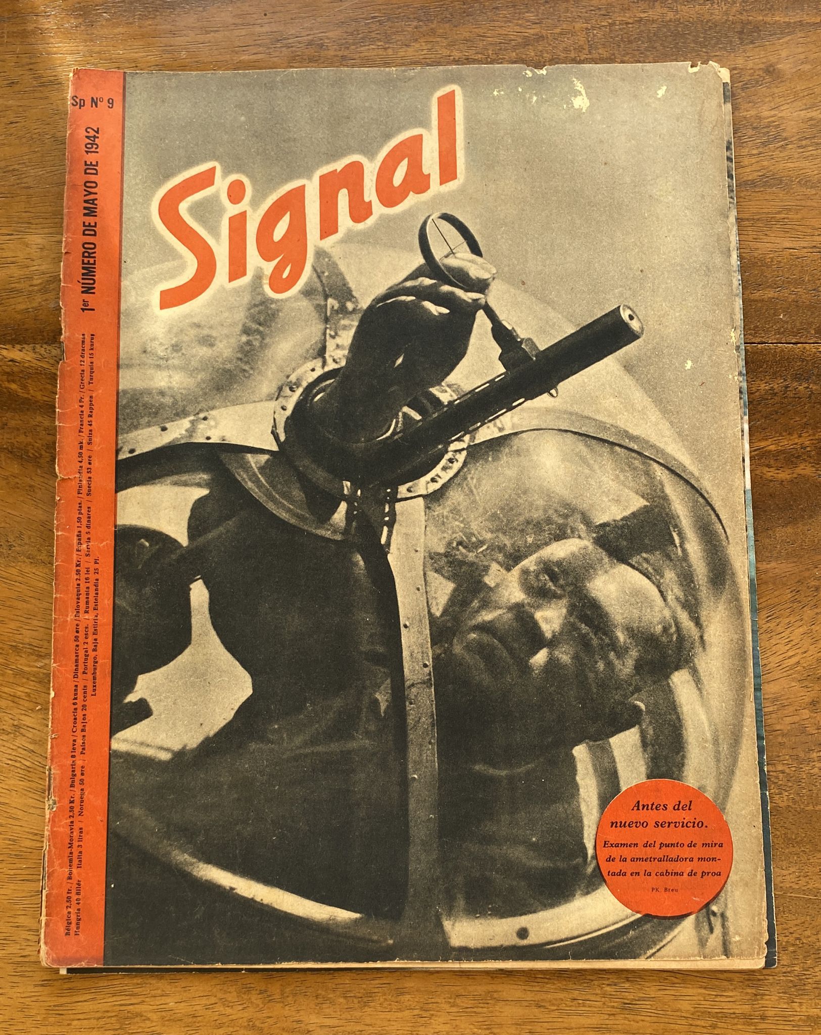Signal 1º Número de Mayo de 1942. SP nº 9