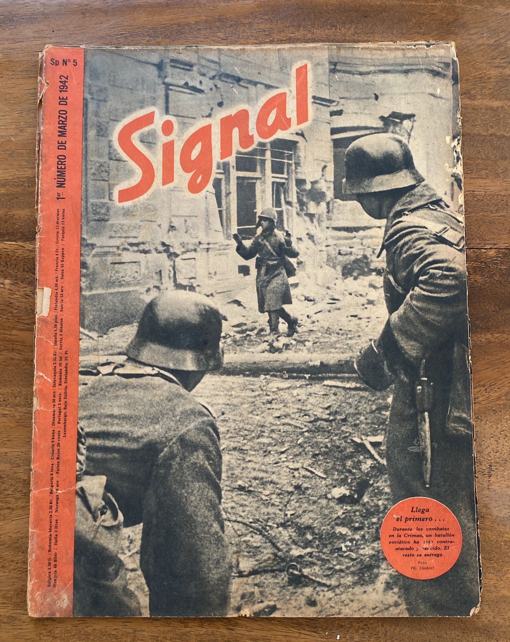 Signal 1º Número de marzo de 1942. SP nº 5