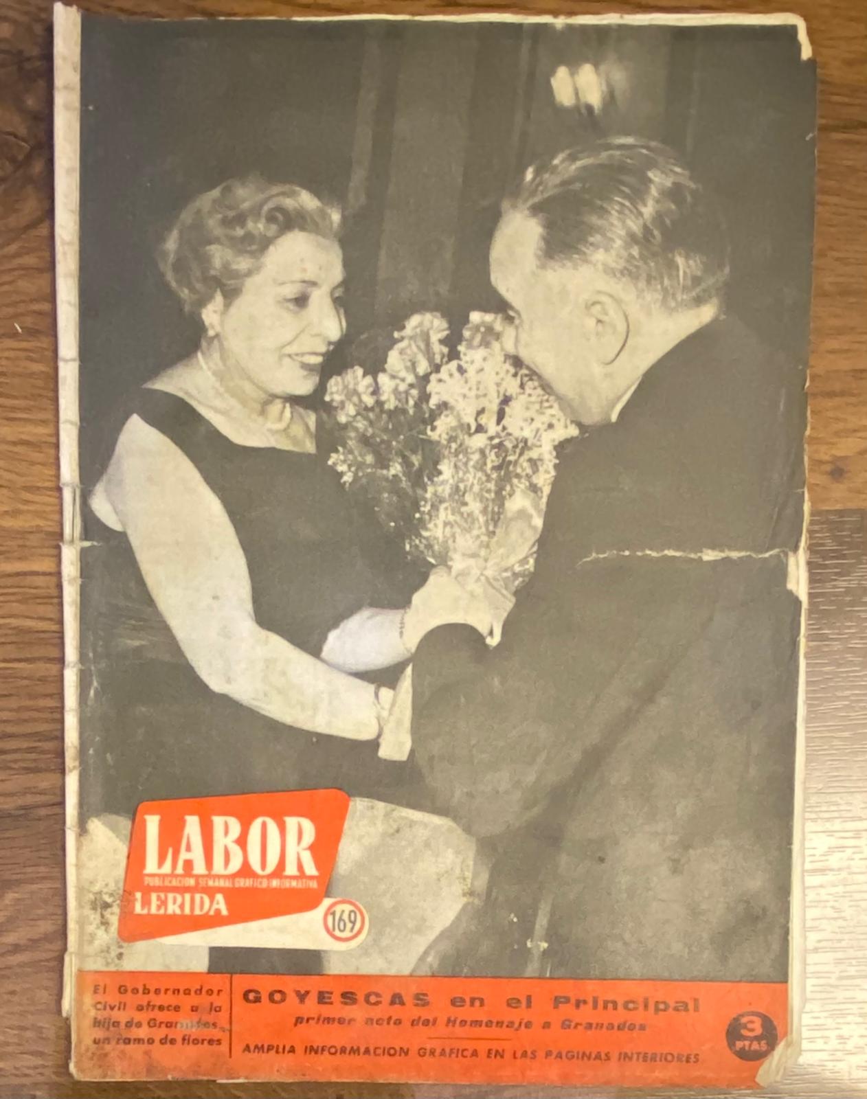 Labor. publicación informativa semanal gráfico nº 167. Lérida 9 febrero 1957