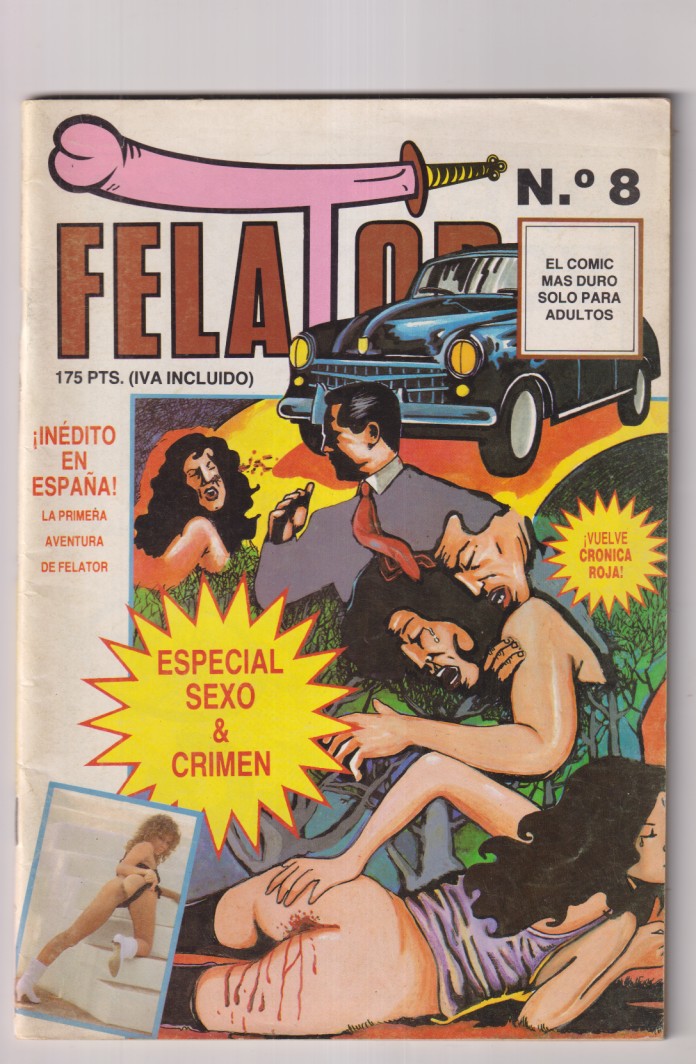 felator nº 8. Comic para Adultos. Años 80