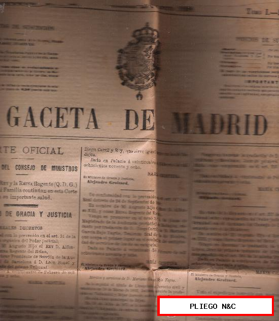 Gaceta de Madrid nº 57. Sábado 26 de Febrero de 1898